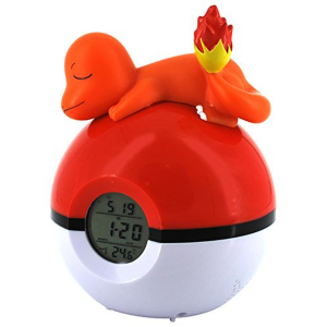 teknofun 811368 pokemon charmander digital alarm clock lamp radio functions orange 1