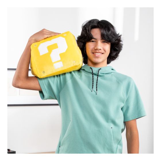 Club Mocchi Mocchi Super Mario Question Block Mega Plush - Image 3