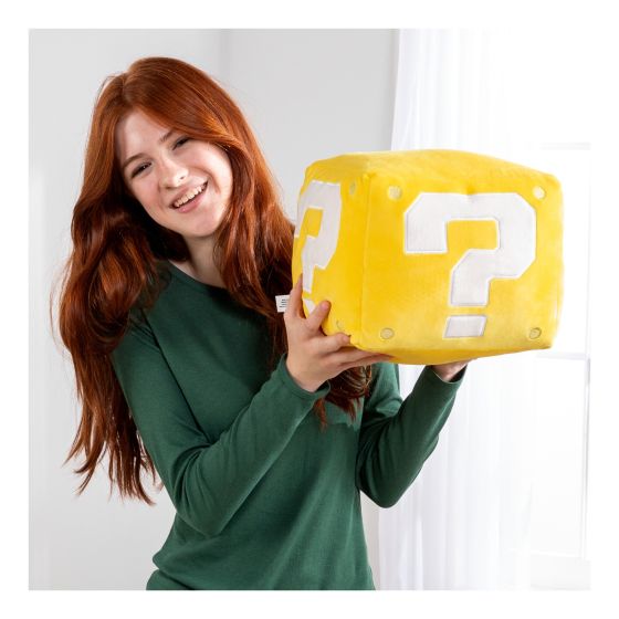Club Mocchi Mocchi Super Mario Question Block Mega Plush - Image 6