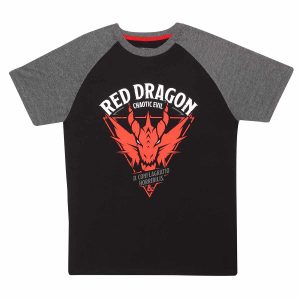 Dungeons And Dragons - Red Dragon (Superheroes Inc. Raglan T-Shirt)
