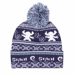 Disney Lilo And Stitch - Fair Isle Pom Pom Beanie