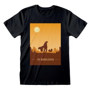 Star Wars: Mandalorian - Retro Poster (T-Shirt)
