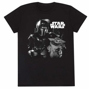 Star Wars: Mandalorian - Black & White Photo T-Shirt