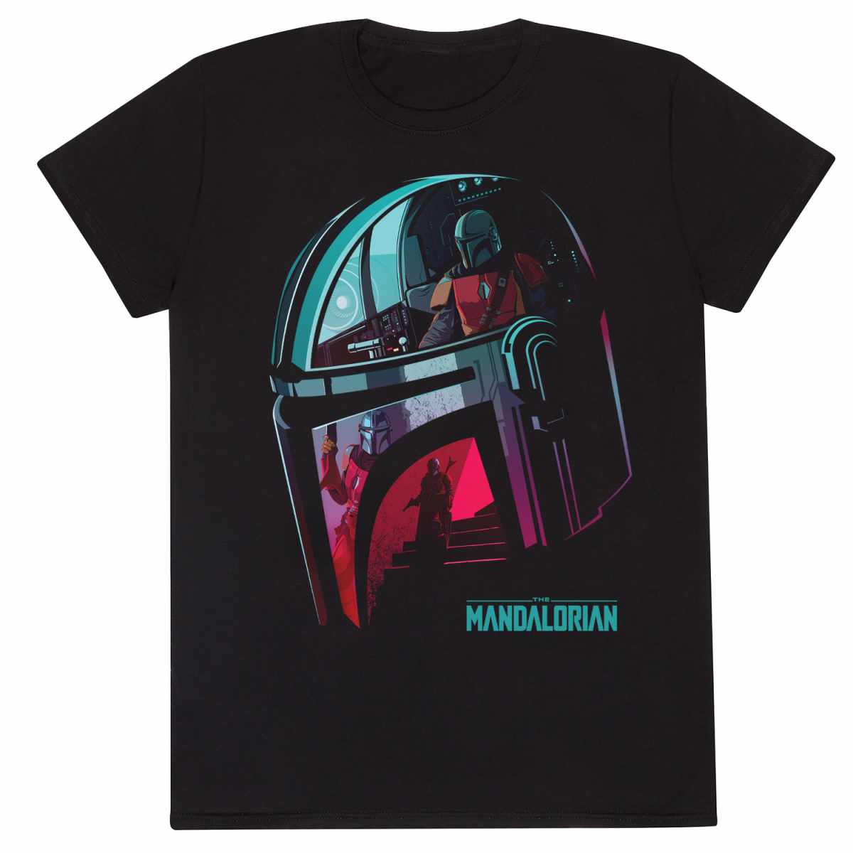Star Wars: Mandalorian - Helmet Reflection T-Shirt