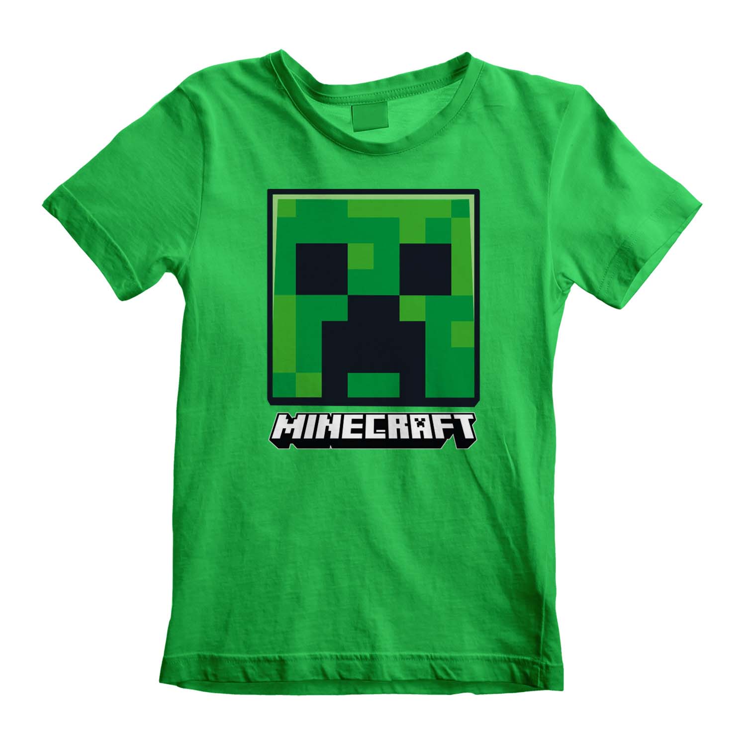 MIN01419TKC Minecraft CreeperFace KidsIrishGreenTee