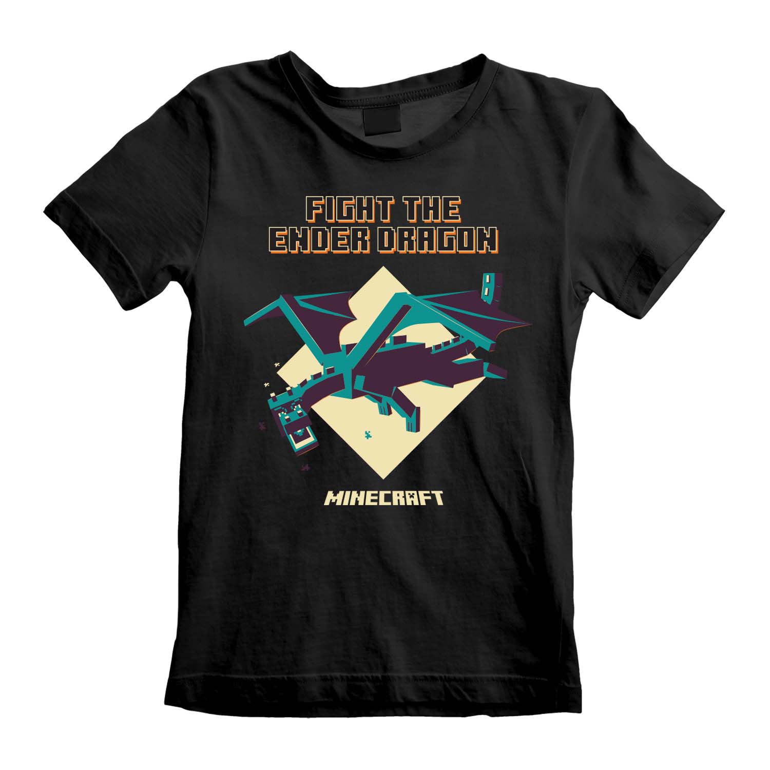 MIN01421TKB Minecraft EnderDragon KidsBlackTee
