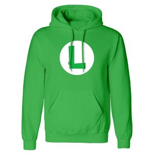 Super Mario Luigi Badge Hoodie