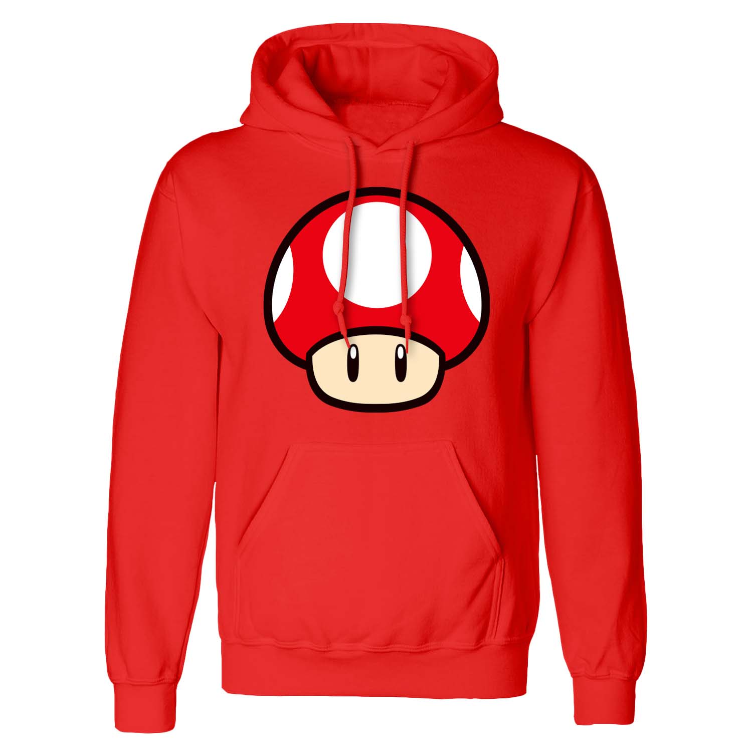 MRO00911HSC SuperMario PowerUpMushroom UnisexRedPulloverHoody 1