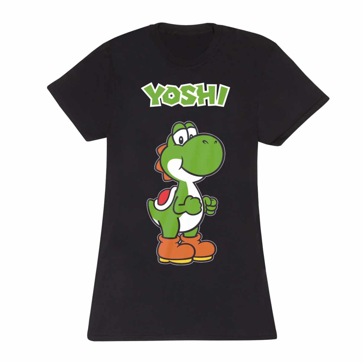 Nintendo Super Mario - Yoshi Name Tag Fitted T-Shirt