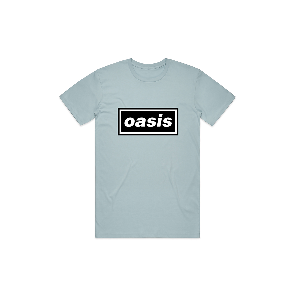 Oasis Decca Logo Lt Blue Mens T OASTSSBDEC