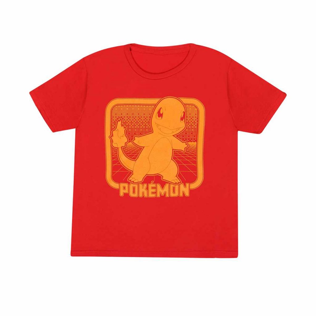 Pokémon - Charmander Retro Arcade Kids T-Shirt