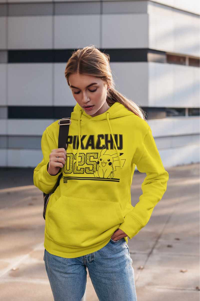 Pokémon Pikachu Line Art Pullover Hoodie - Image 2