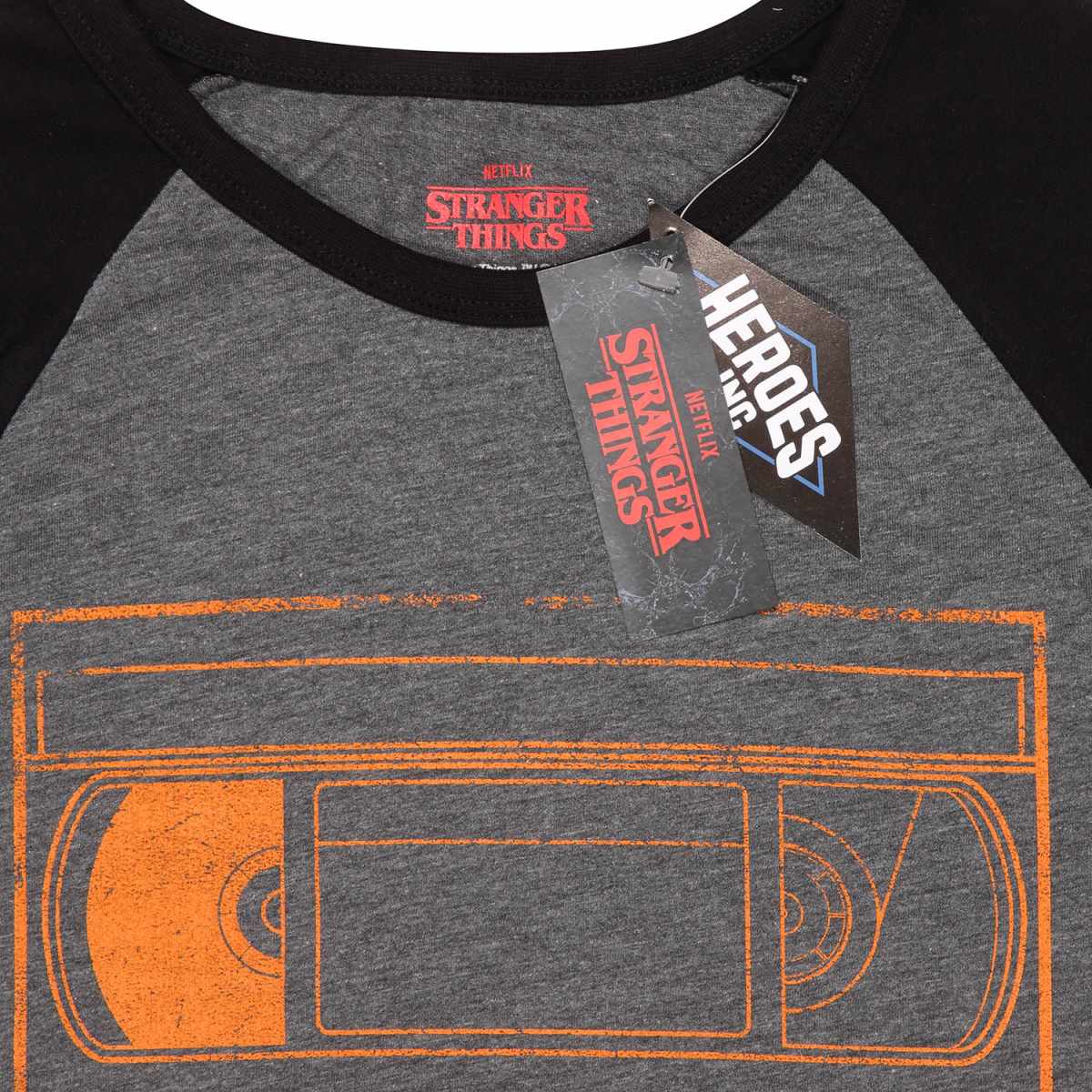 Stranger Things - AV Club (SuperHeroes Inc. Acid Wash Raglan T-Shirt) - Image 2
