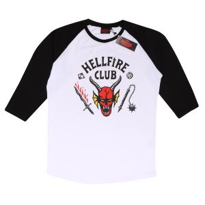 Stranger Things - Hellfire Club Crest (Unisex Long Sleeve Reglan)