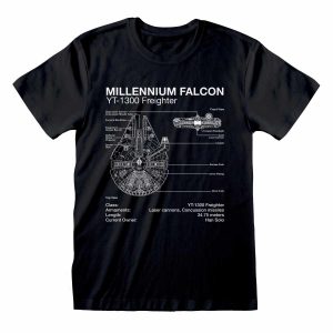 Step into the cockpit of the Millennium Falcon with our Star Wars – Millennium Sketch (T-Shirt), a tribute to the legendary ship that's flown its way into the hearts of fans across the galaxy. Perfect for those who cherish the thrill of space adventure, this t-shirt merges iconic design with comfort for everyday wear.