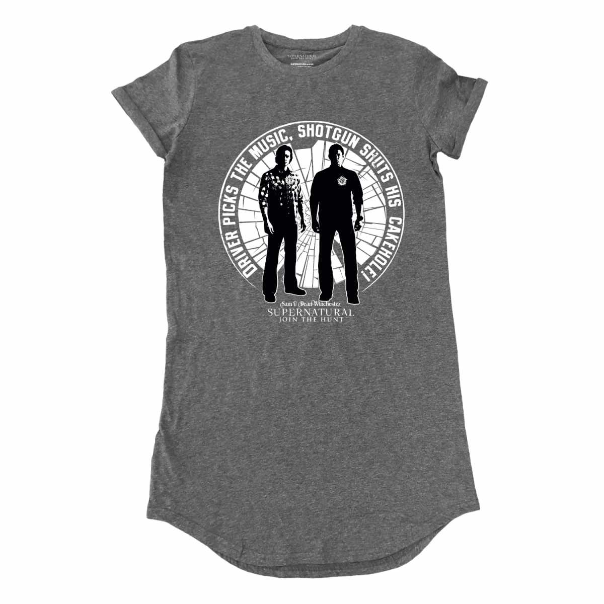 Supernatural PicksTheMusic Graphite Ladies Night Dress 1