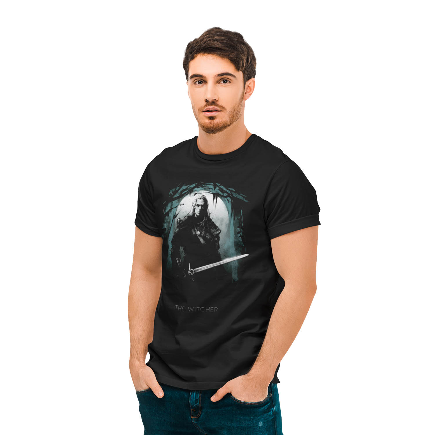 The Witcher - Silhouette Moon T-Shirt - Image 2