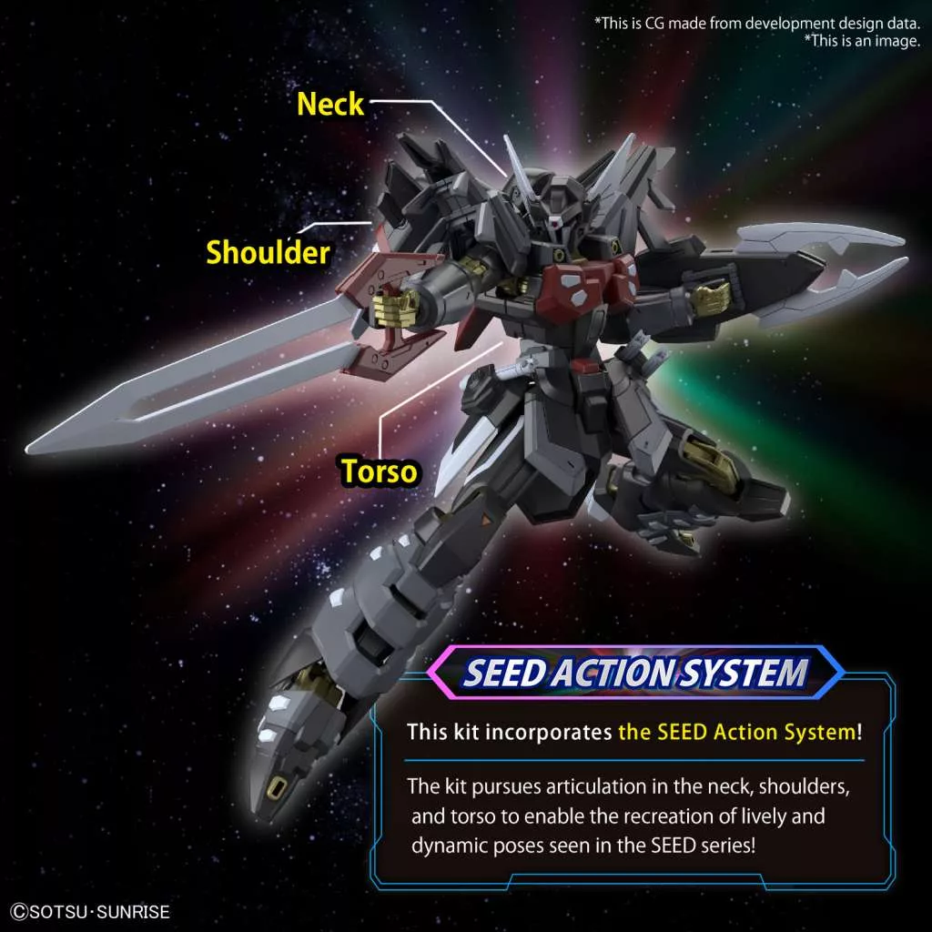 HG 1/144 Black Knight Squad Shi Ve A Model Kit - Image 3