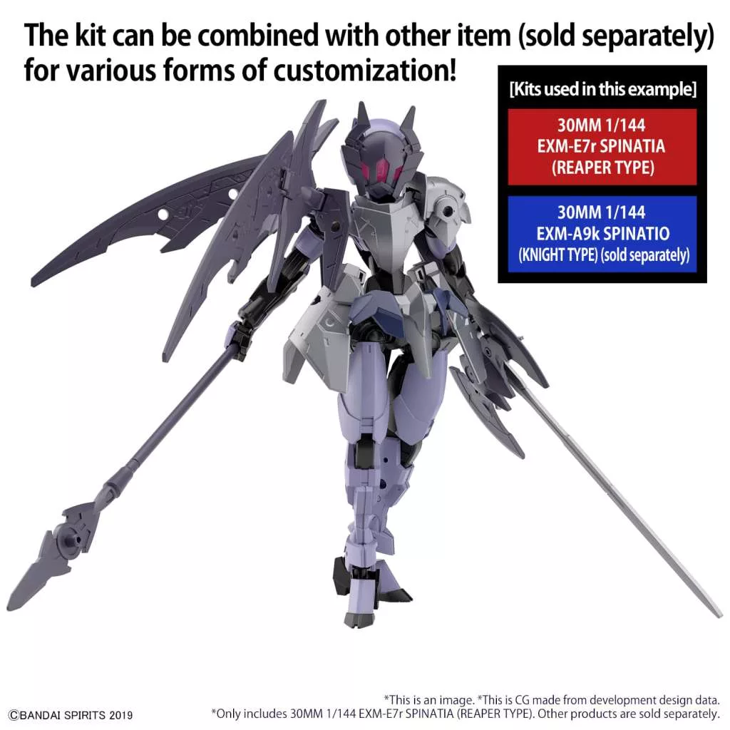 30MM 1/144 EXM-E7R Spinatia (reaper Type) Model Kit - Image 4