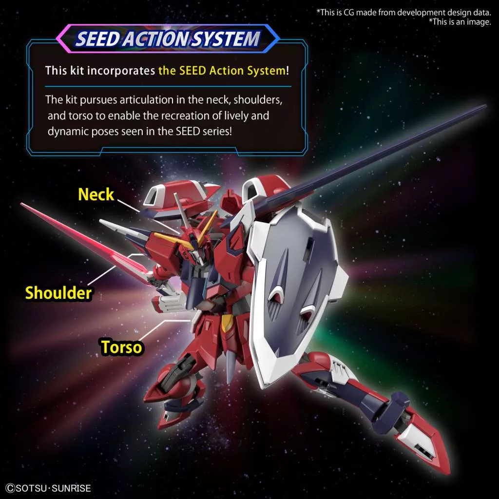 HG 1/144 Gundam Immortal Justice Model Kit - Image 3