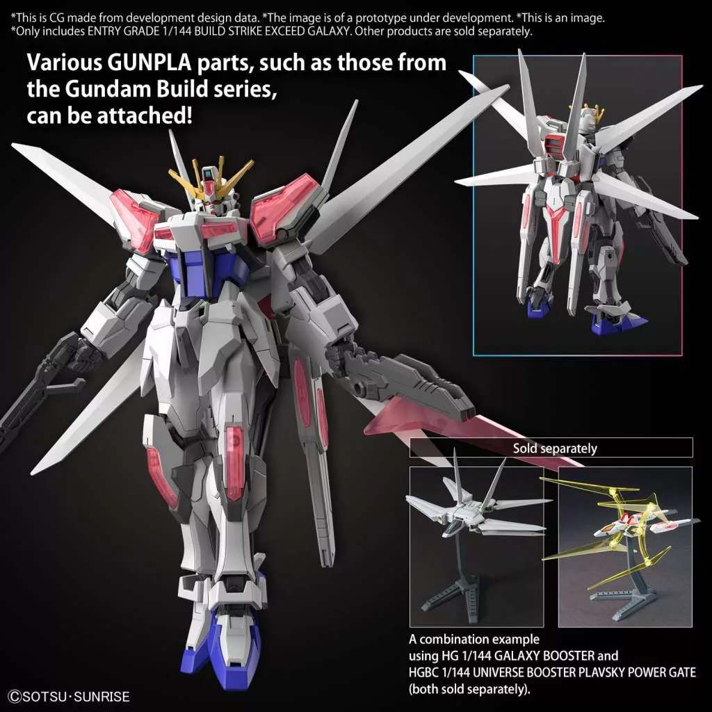 EG 1/144 Build Strike Exceed Galaxy Model Kit - Image 4