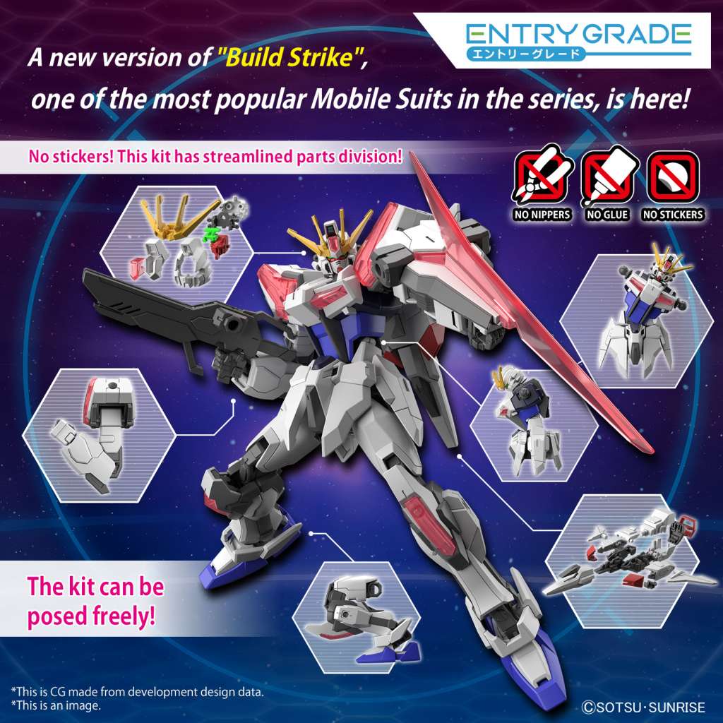 EG 1/144 Build Strike Exceed Galaxy Model Kit - Image 7