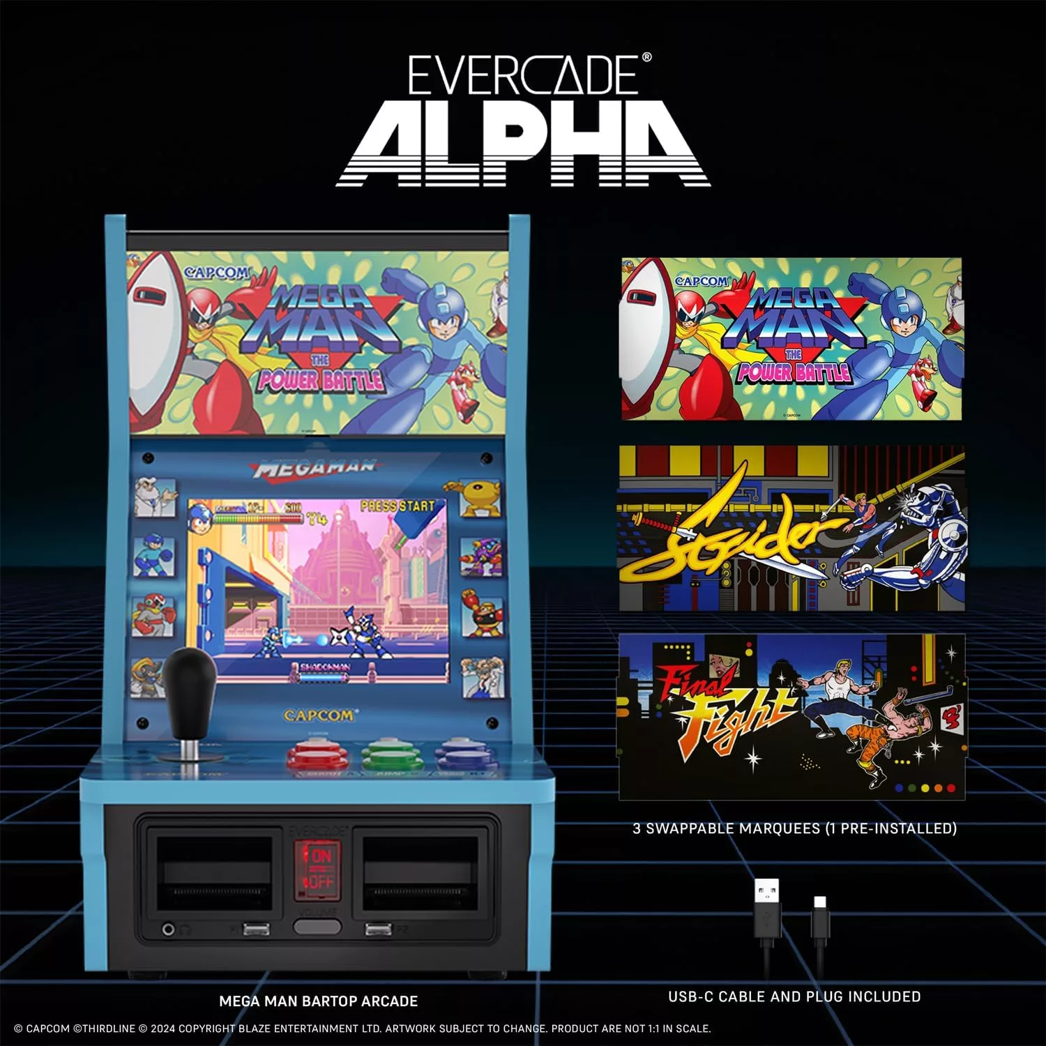 Evercade Alpha Mega Man Bartop Arcade - Image 7