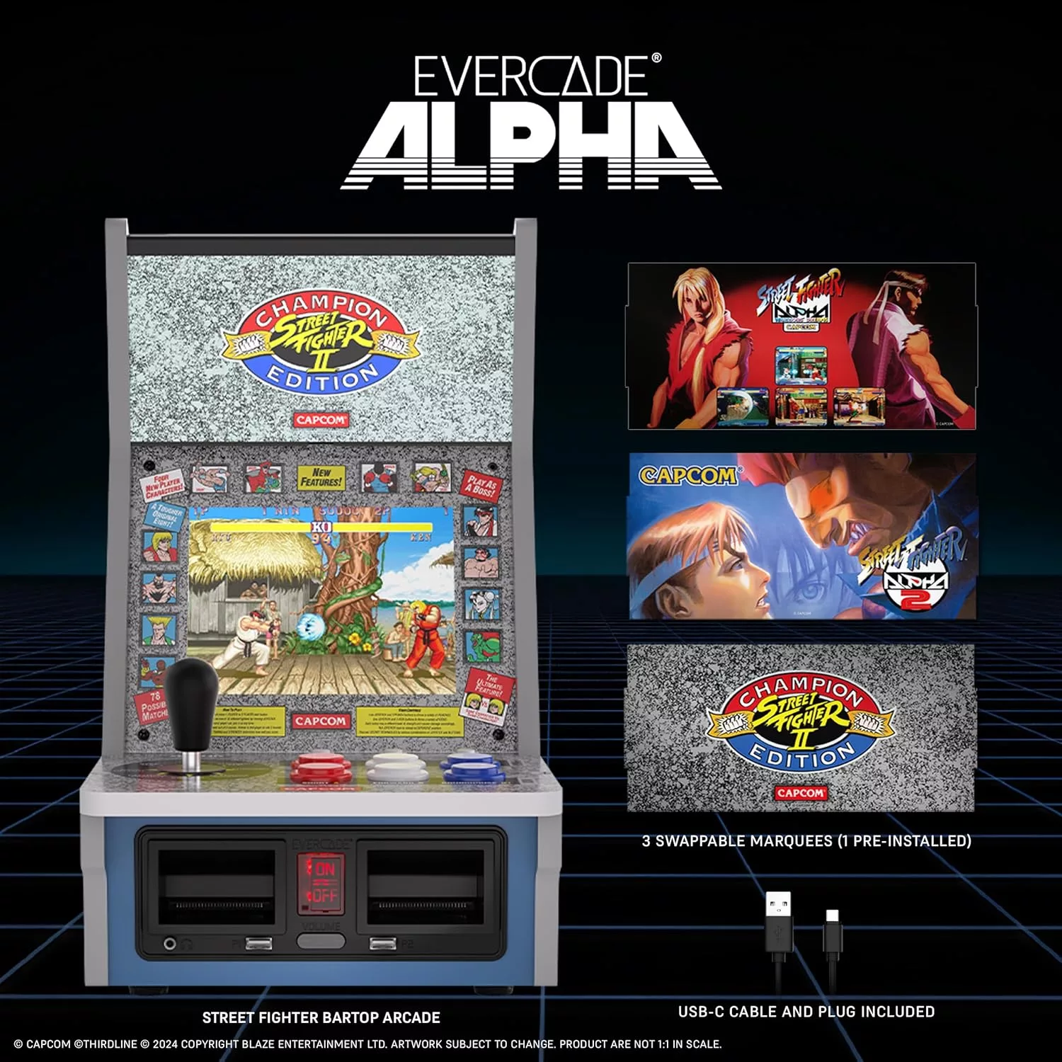 Evercade Alpha Street Fighter™ Bartop Arcade - Image 5