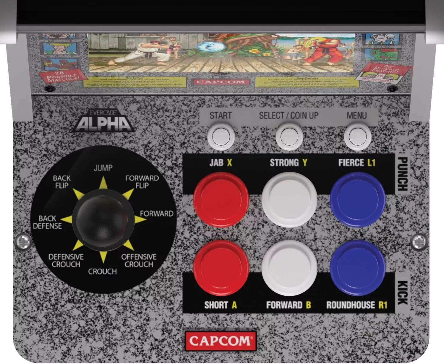 Evercade Alpha Street Fighter™ Bartop Arcade - Image 4