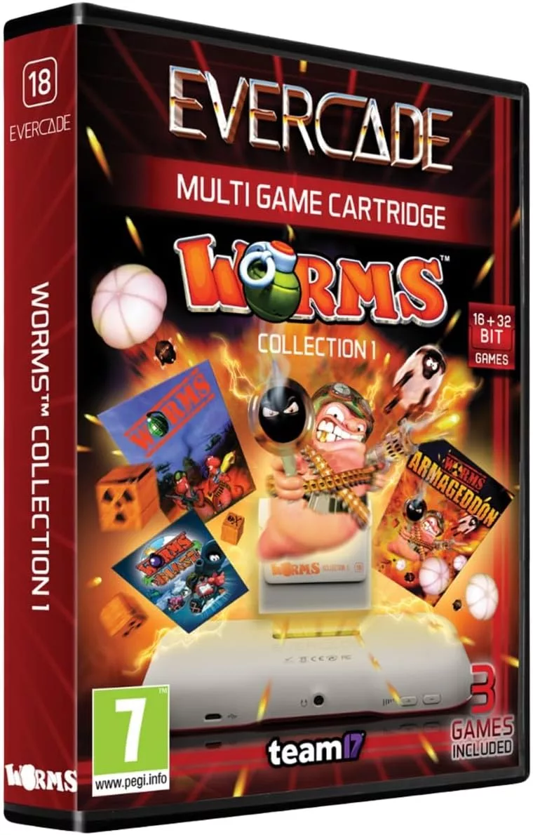 Evercade Worms Cartridge 1