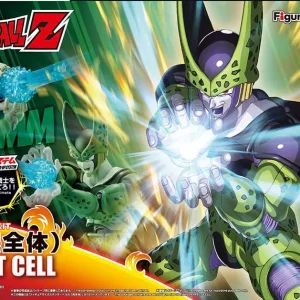 The Figure-rise Perfect Cell model kit features anime-accurate detailing, full articulation, and effect parts to recreate Cell’s ultimate form. Includes interchangeable hands, facial expressions, and an energy blast effect for dynamic displays.
