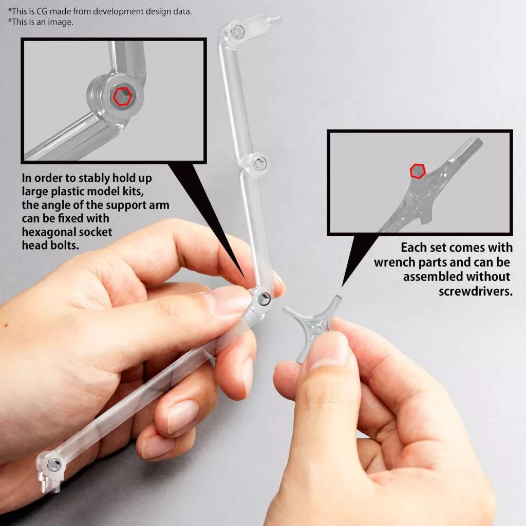 Action Base 8 Clear Color (gunpla Display Stand) - Image 2