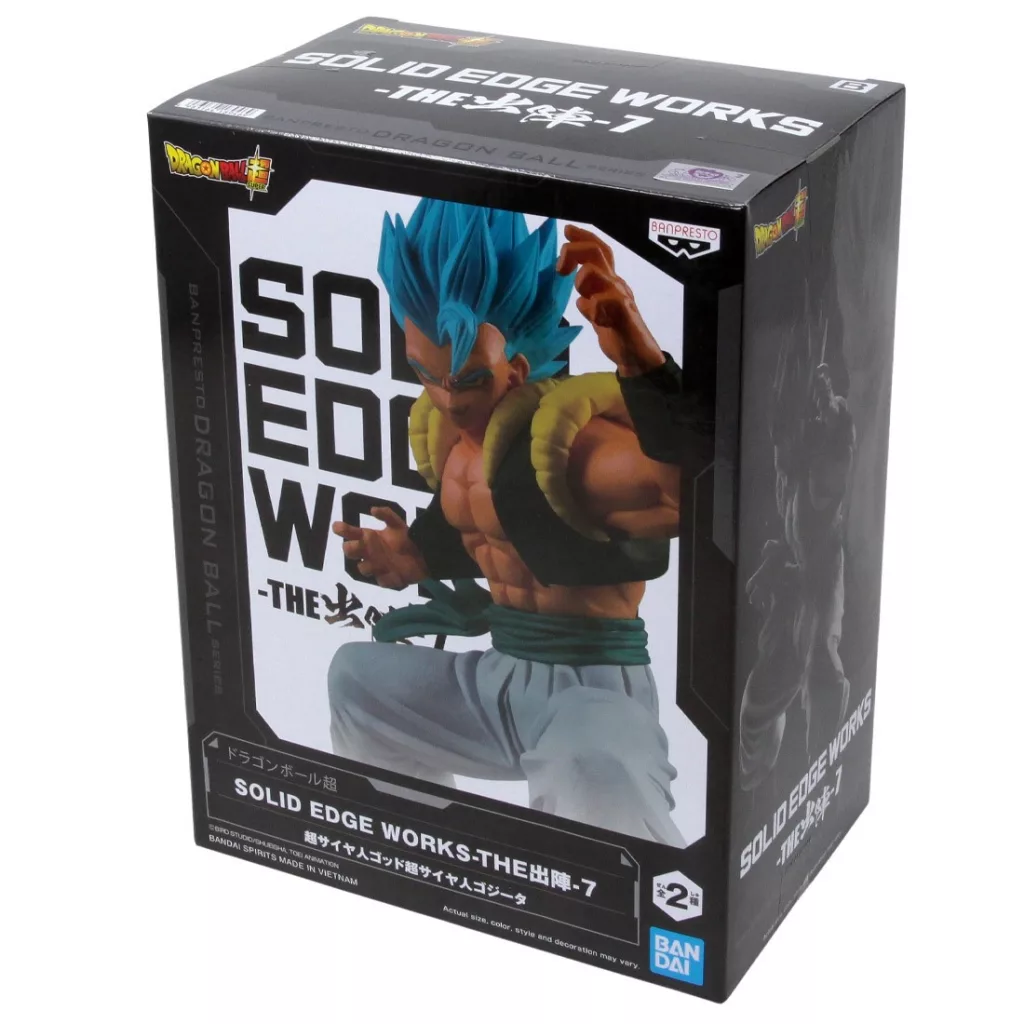The Dragon Ball Super Solid Edge Works Vol.7 Super Saiyan Blue Gogeta Figure brings the fusion warrior to life with stunning sculpting, vibrant colors, and a dynamic pose. Featuring Gogeta in his powerful Super Saiyan Blue form, this high-quality collectible is a must-have for Dragon Ball Super fans and figure collectors alike.