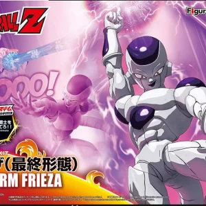 The Figure-rise Standard Final Form Frieza is a highly detailed and poseable model kit, featuring articulated joints, interchangeable hands, and effect parts for dynamic battle displays. Perfect for Dragon Ball Z fans and model builders!