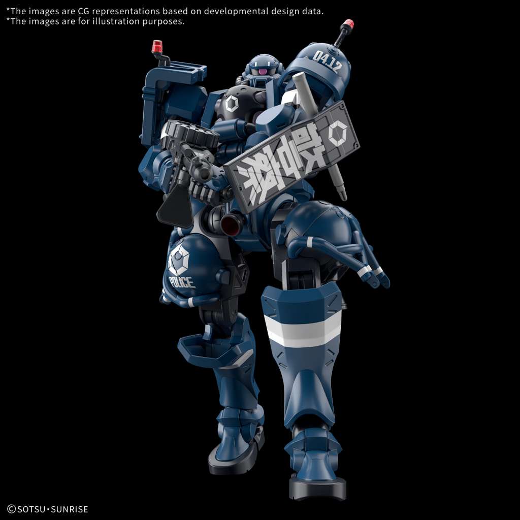 HG 1/144 Police Zaku Model Kit - Image 5