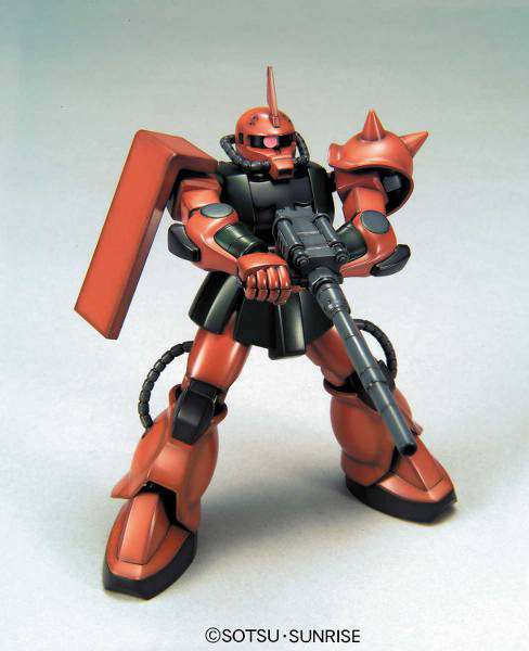 Garma Zabi’s custom Zaku II arrives in HGUC 1/144 scale! Featuring sharp detail, signature purple color scheme, and classic weaponry, this kit is perfect for Zeon fans and collectors of Mobile Suit Gundam suits.