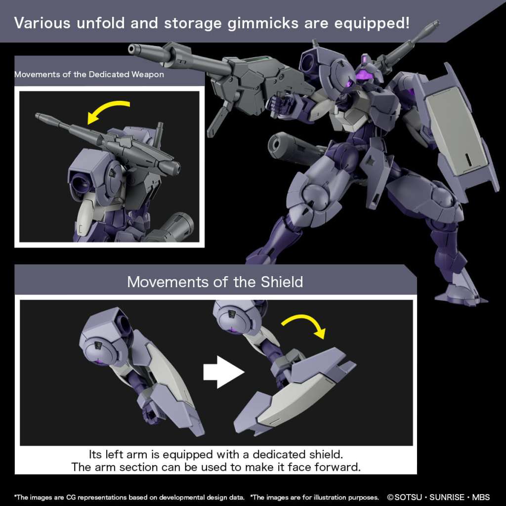 HG 1/144 Heindree Sturm Model Kit - Image 3