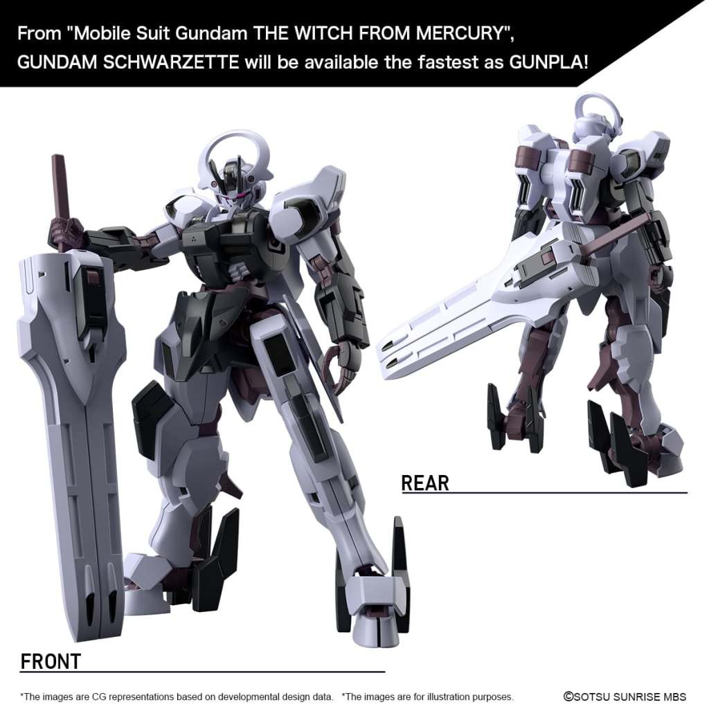 HG Gundam Schwarzette 1/144 Model Kit - Image 2