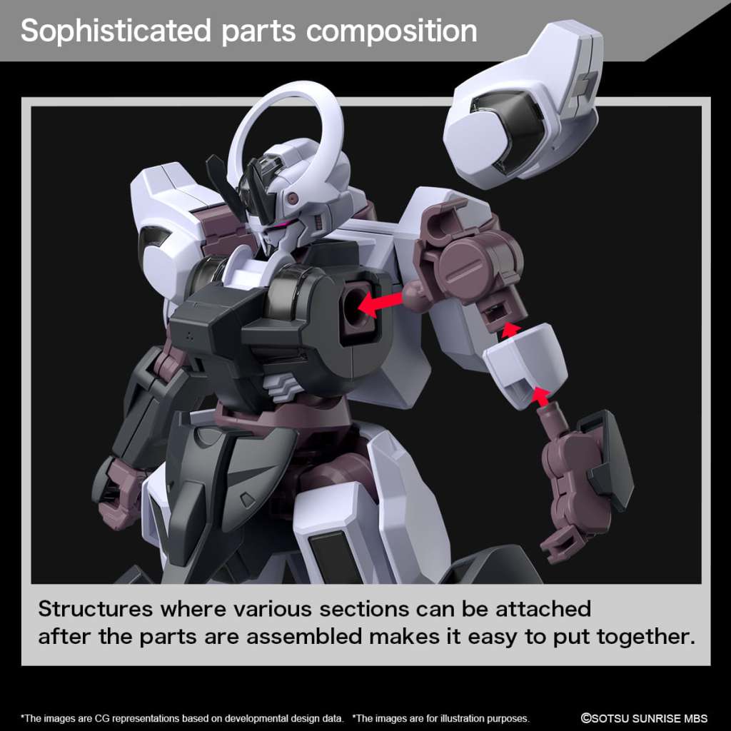 HG Gundam Schwarzette 1/144 Model Kit - Image 4