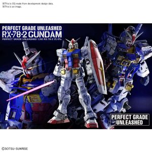 Experience the ultimate Gundam model with the PG Unleashed RX-78-2! This 1/60 scale masterpiece features incredible detail, articulation, and layered assembly that brings the original Mobile Suit to life like never before.