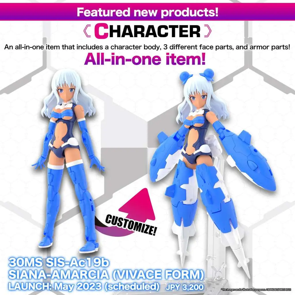 30MS SIS-Ac19b Siana Amarcia (vivace Form) All-In-One Model Kit - Image 2