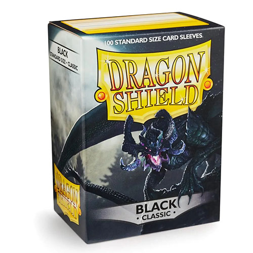 Dragon Shield - Classic Standard Size Sleeves 100pk - Black