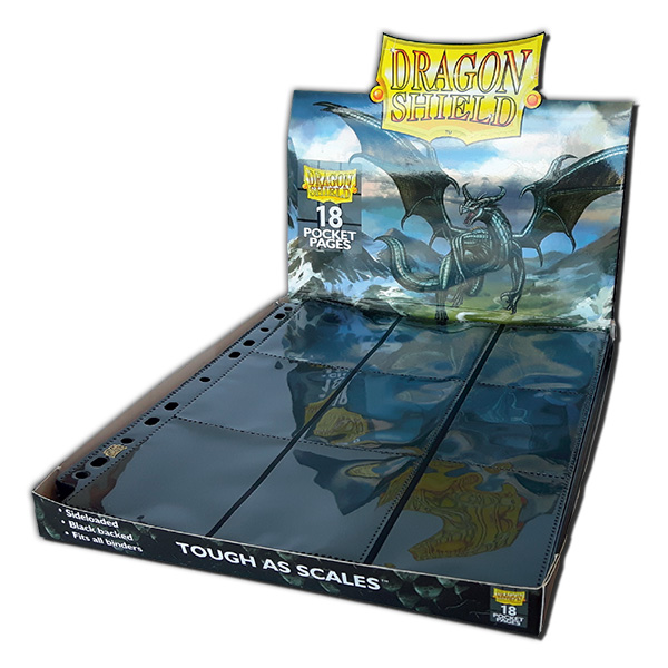 Dragon Shield - 18-Pocket Binder Pages Sideloading 50pk - Clear