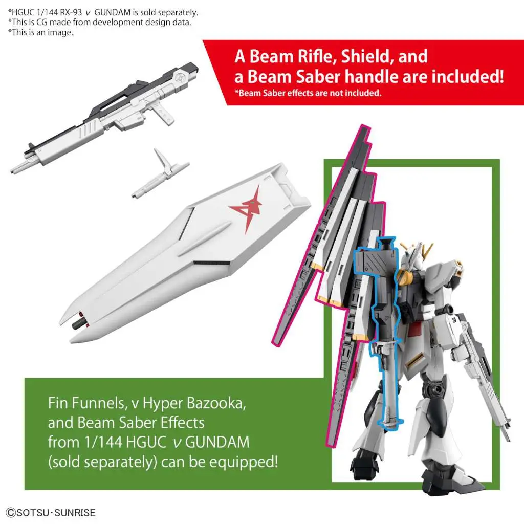 EG Gundam Nu 1/144 Model Kit - Image 6