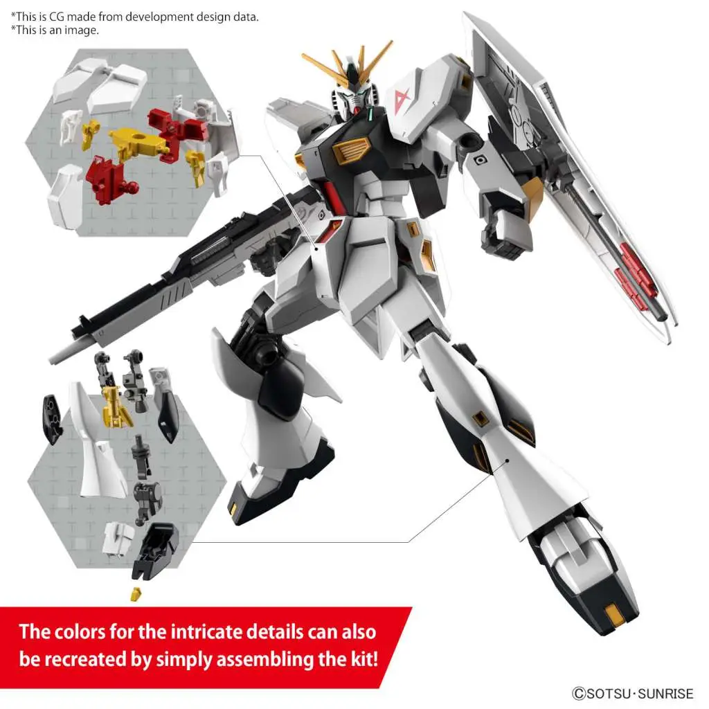 EG Gundam Nu 1/144 Model Kit - Image 3