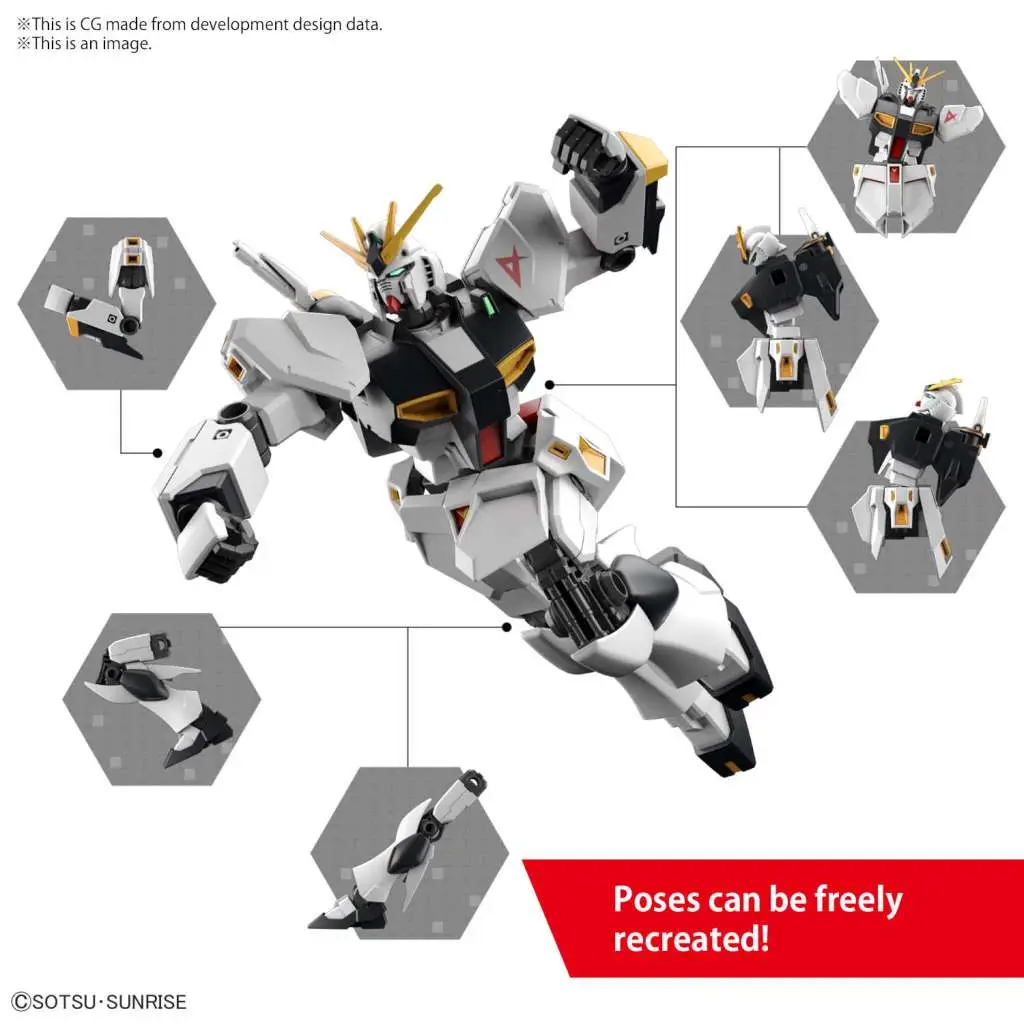 EG Gundam Nu 1/144 Model Kit - Image 4