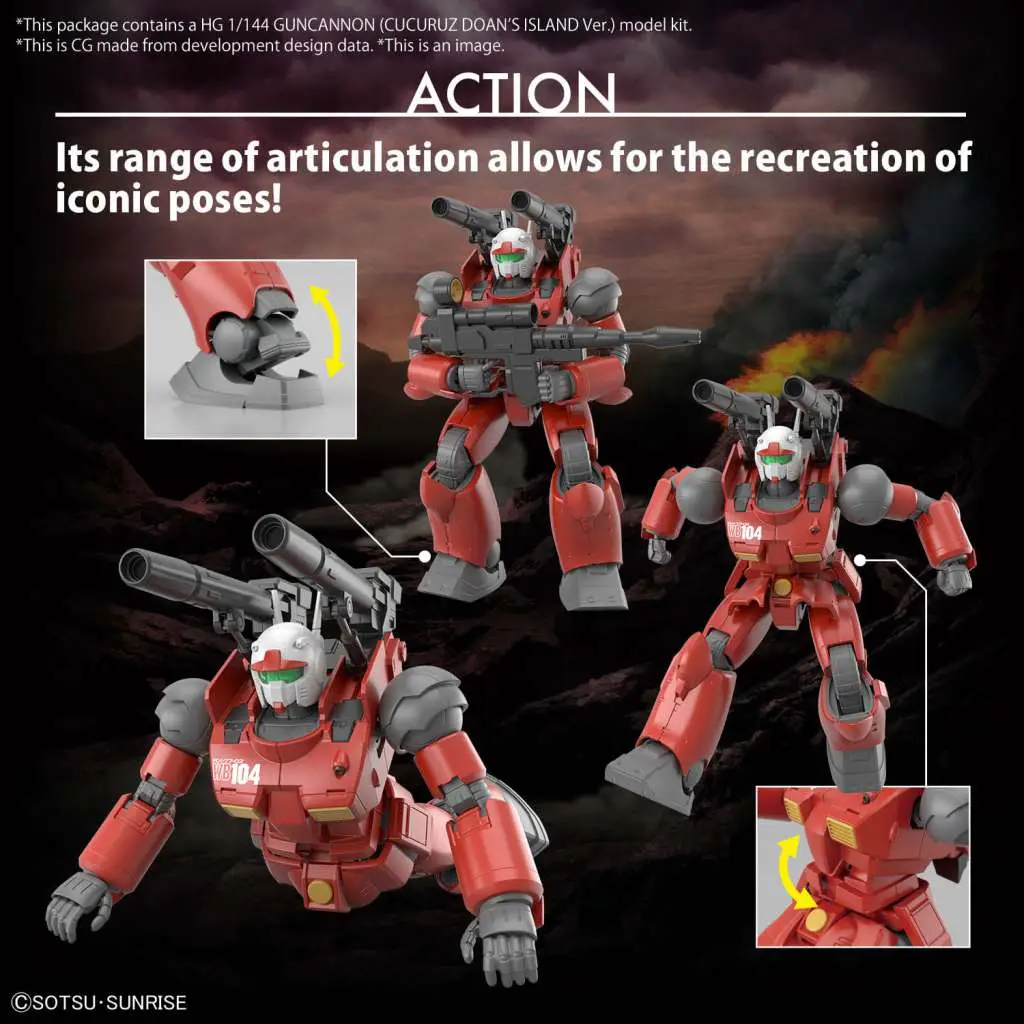 HG Guncannon Cucuruz Doan 1/144 Model Kit - Image 8