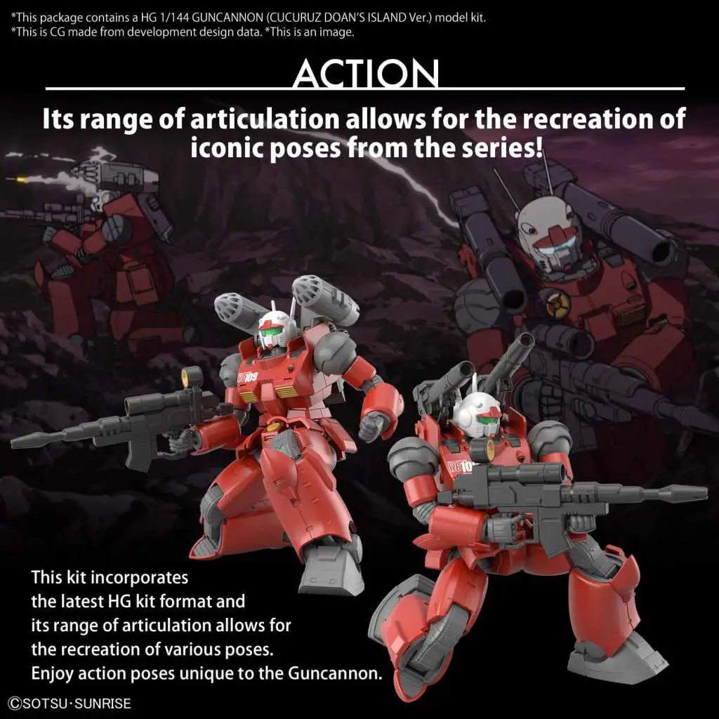 HG Guncannon Cucuruz Doan 1/144 Model Kit - Image 7