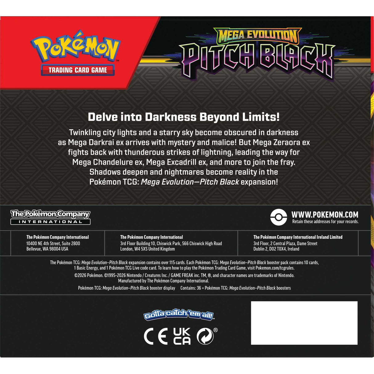 Pokémon TCG: Mega Evolution Pitch Black - Booster Display CDU - Image 4