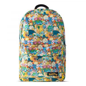 Official Pokémon all-over characters backpack front view